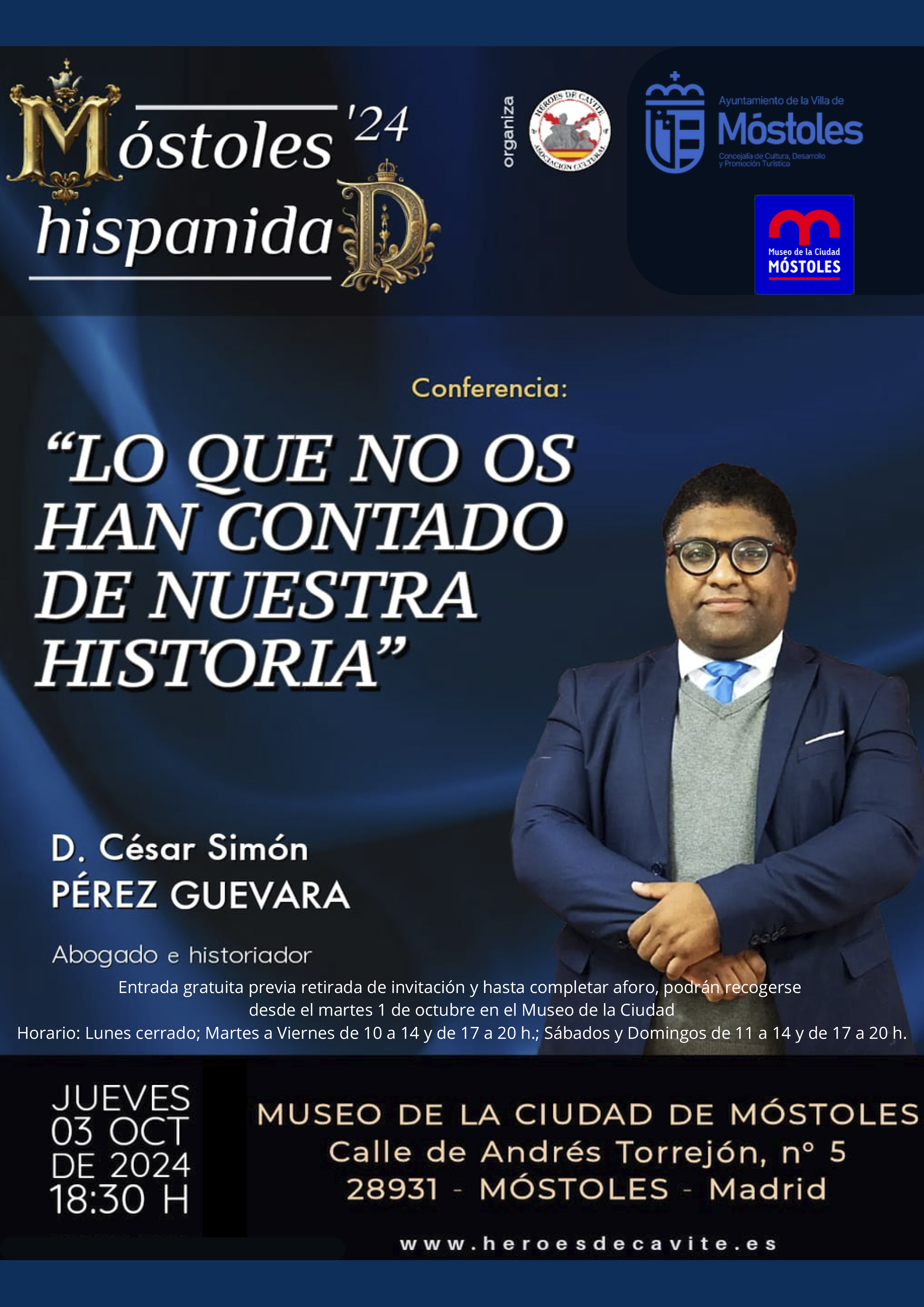 Texto Alternativo: El Museo de la Ciudad de Móstoles organiza una conferencia de Historia, poesía y música, para abrir el mes de octubre