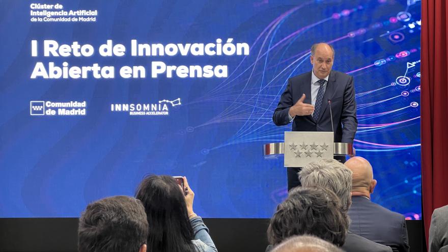 Texto Alternativo: La Comunidad de Madrid financiará cinco proyectos de startups para reforzar su digitalización y luchar contra las noticias falsas