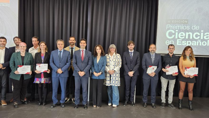 Texto Alternativo: La Comunidad de Madrid entrega los II Premios de Ciencia en Español que reconocen a los mejores divulgadores por su originalidad y sentido crítico