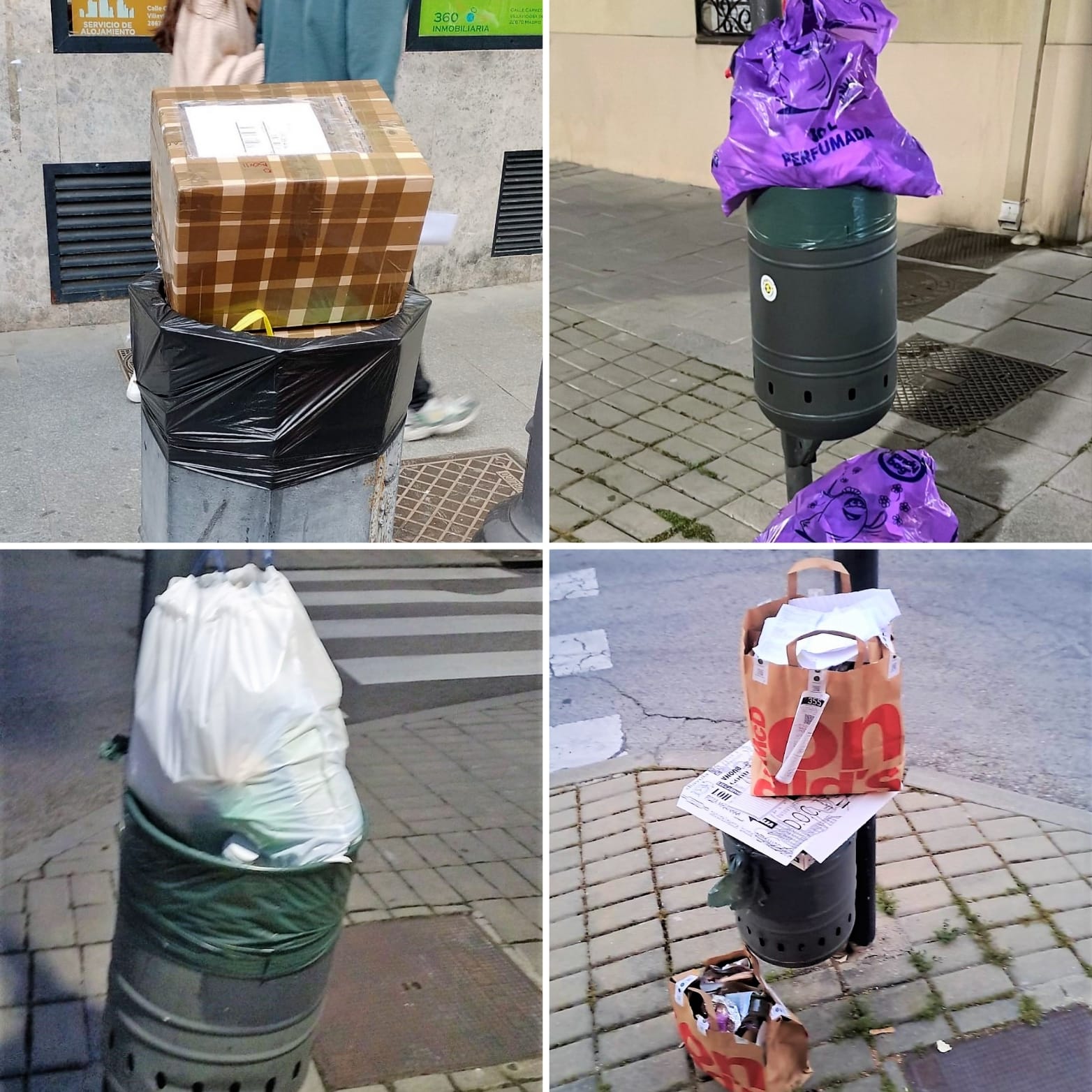 Texto Alternativo: La ordenanza reguladora de la limpieza de los espacios públicos y gestión de residuos contemplará multas para los que hagan un uso indebido de las papeleras