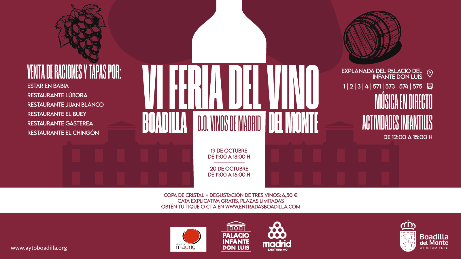 Texto Alternativo: La VI Feria del Vino se celebrará en Boadilla el próximo fin de semana