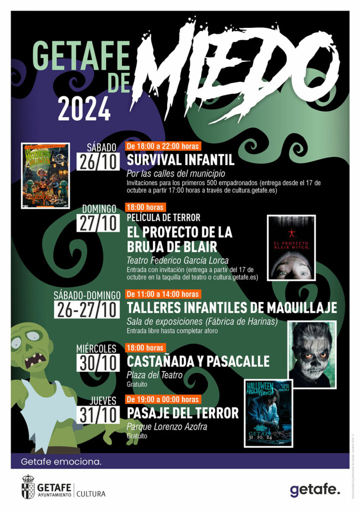 Texto Alternativo: Vuelve el Pasaje del Terror y más actividades en ‘Getafe de miedo 2024’