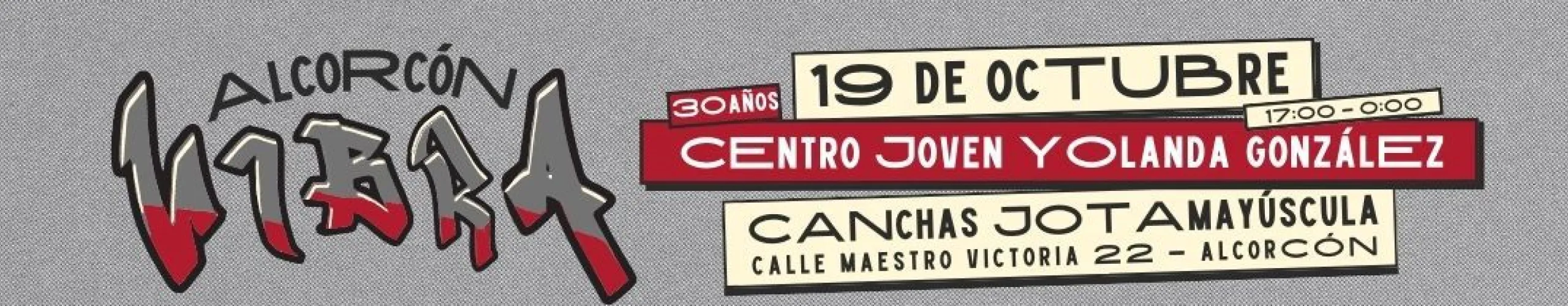 Texto Alternativo: Un mural para homenajear Alcorcón como ‘Ciudad cuna del graffiti’ con 17 artistas de referencia, punto de partida del evento ‘Alcorcón Vibra. 30 años’