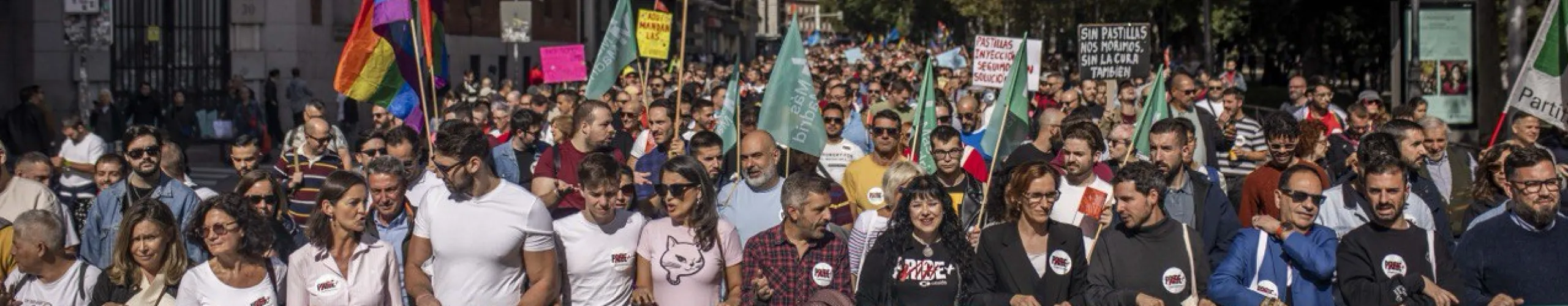 Texto Alternativo: Alcorcón reafirma su compromiso en la lucha contra el VIH participando en la Tercera Marcha del Pride Positivo