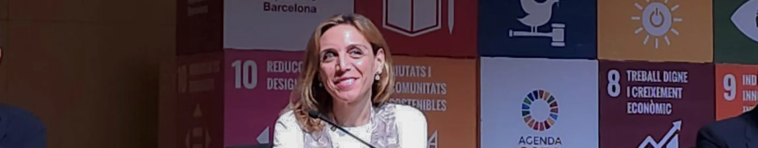Texto Alternativo: La alcaldesa de Alcorcón participa en la presentación del proyecto ‘Ciudades que se superan’ en el Forum de las Agendas Urbanas Locales en Barcelona