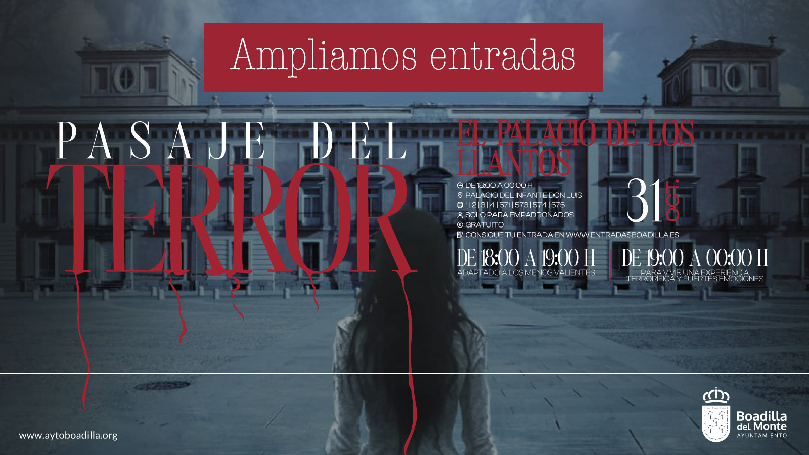 Texto Alternativo: El Ayuntamiento amplía el número de entradas para el Pasaje del Terror del próximo día 31