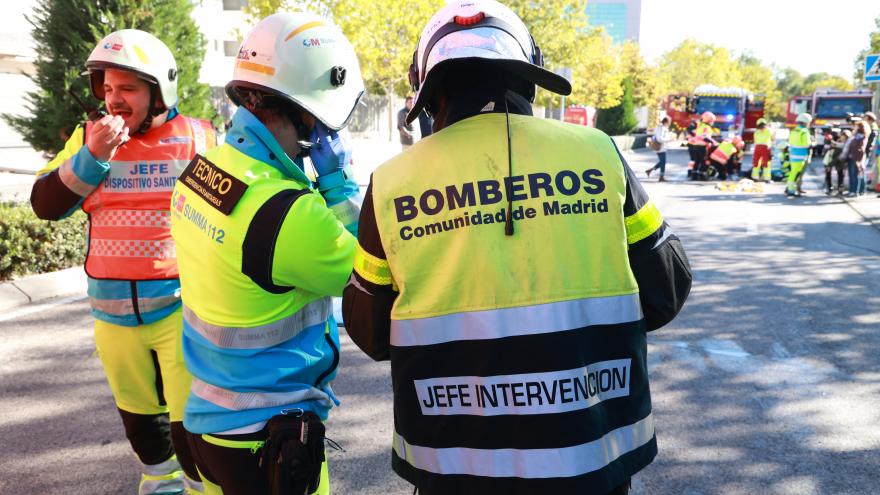 Texto Alternativo: El SUMMA 112 participa en simulacros municipales para poner en práctica la coordinación asistencial en la Comunidad de Madrid
