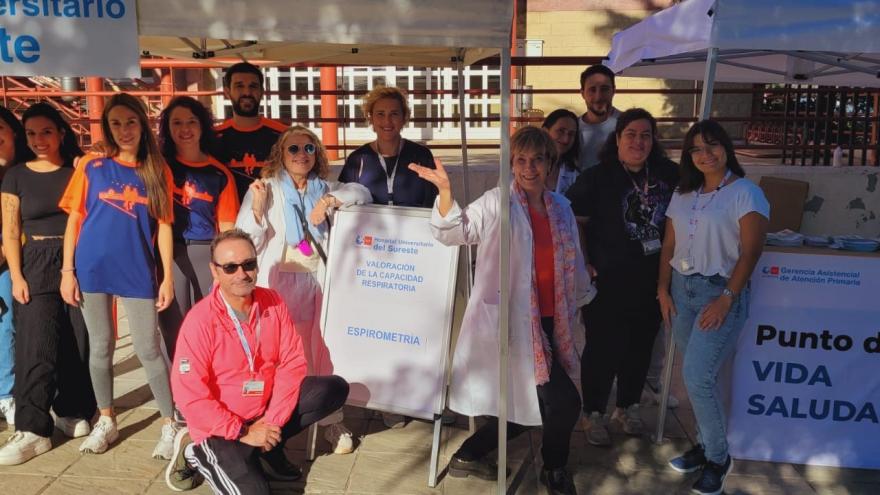 Texto Alternativo: La Dirección Asistencial Sureste participa en la Semana Internacional del Deporte junto al Hospital Universitario del Sureste y el Ayuntamiento de Rivas Vaciamadrid