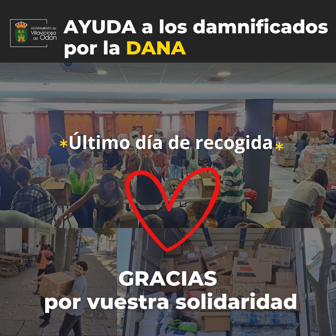 Texto Alternativo: Este martes es el último día de recogida de productos para los damnificados por la DANA
