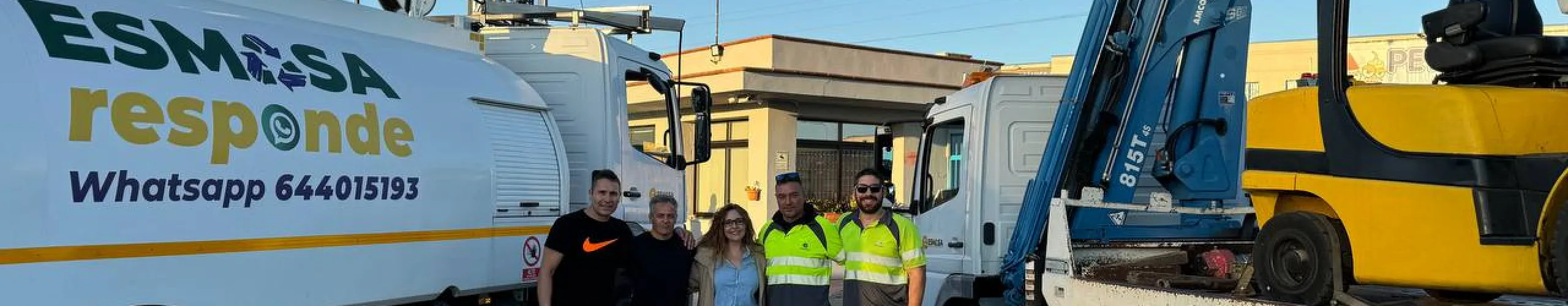 Texto Alternativo: Alcorcón mandará maquinaria pesada de limpieza a través de ESMASA para continuar con las tareas de reconstrucción en las zonas afectadas por la DANA