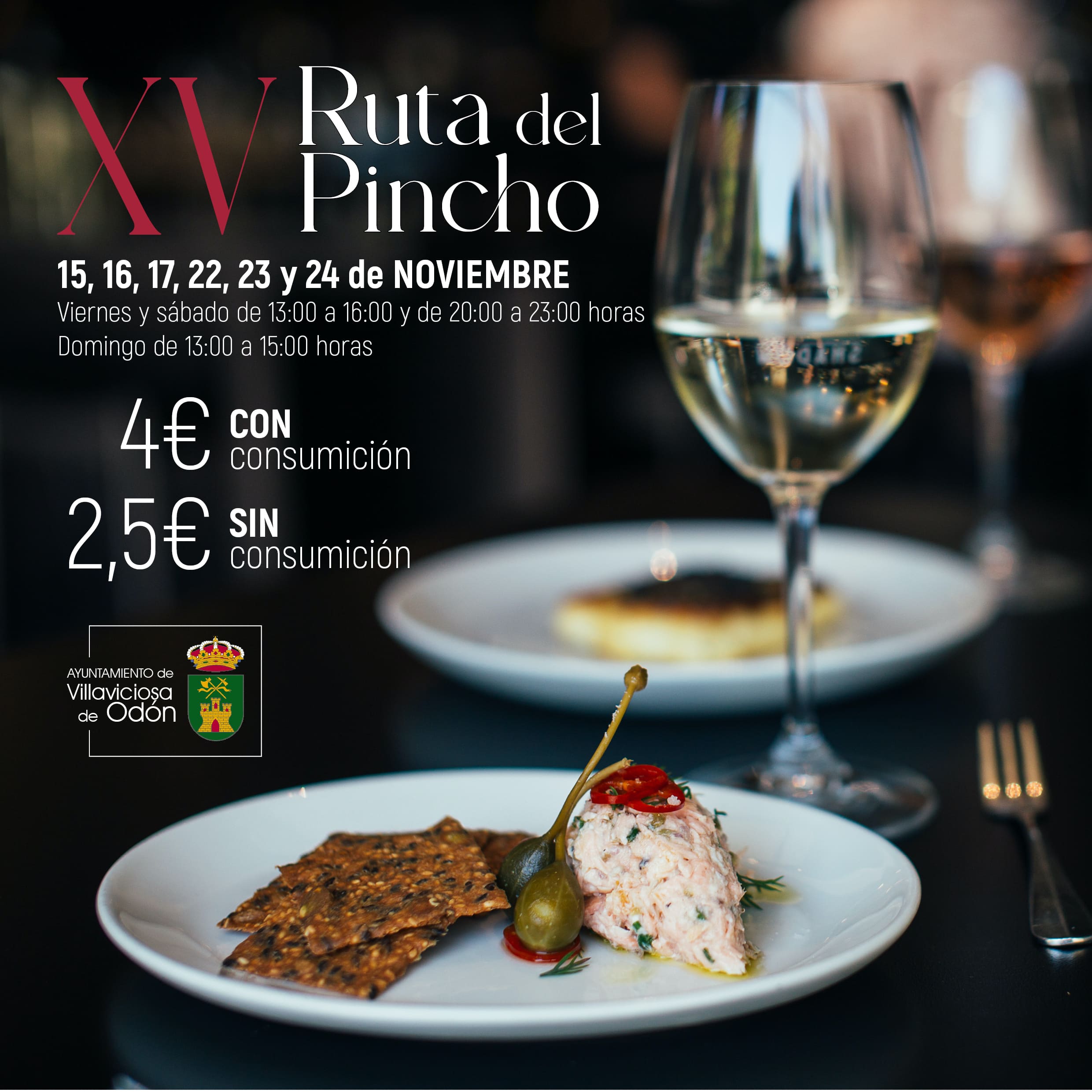 Texto Alternativo: Villaviciosa de Odón celebra la XV edición de la Ruta del Pincho, una de las pioneras de la región