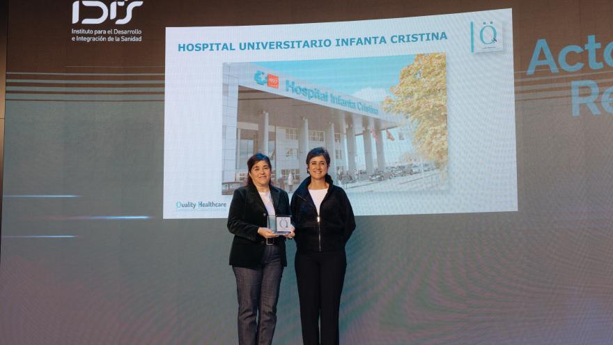 Texto Alternativo: El Hospital público Infanta Cristina obtiene el reconocimiento 'QH' de excelencia en la calidad asistencial