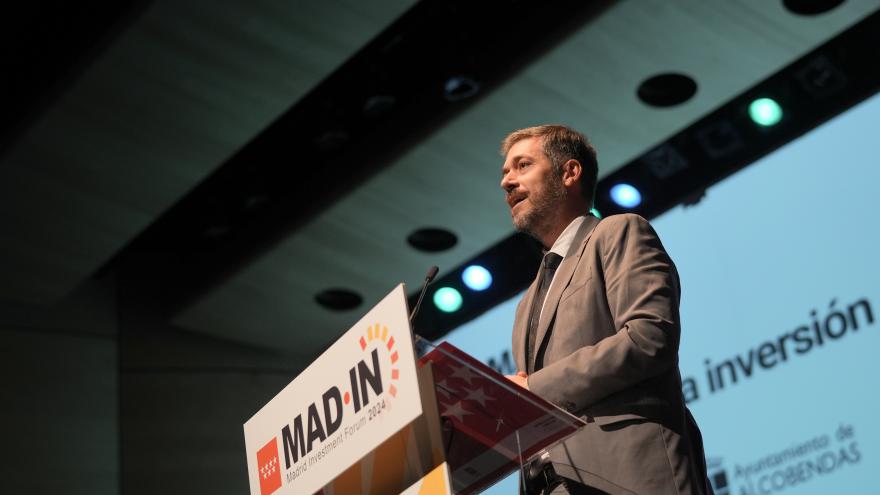 Texto Alternativo: La Comunidad de Madrid la Comunidad presenta sus proyectos de innovación y atracción de talento en materia de educación, vivienda, transporte o infraestructuras