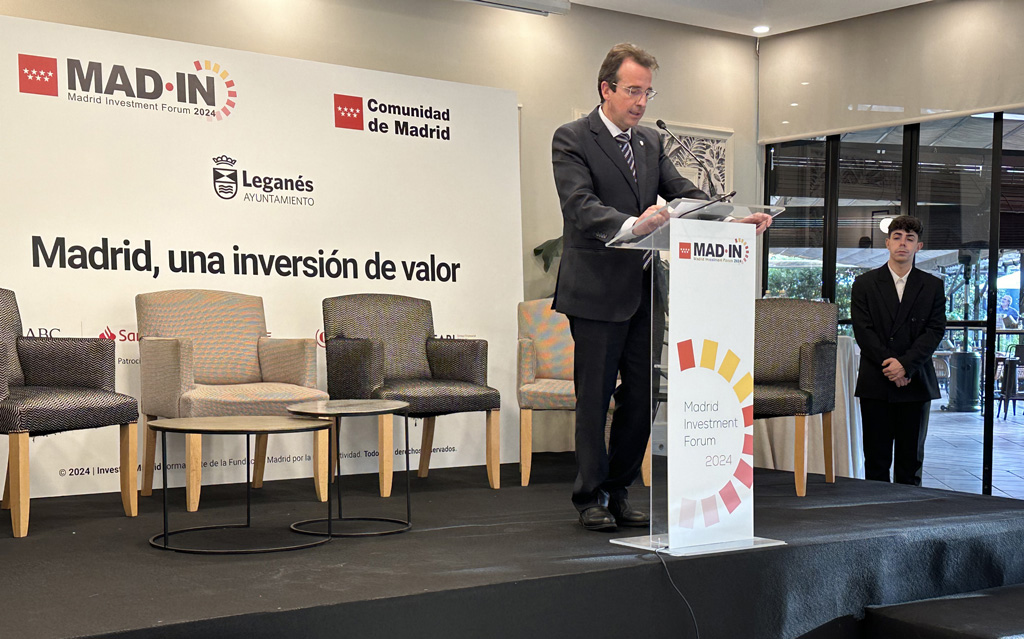 Texto Alternativo: La Comunidad de Madrid presenta en Leganés proyectos de innovación y atracción de talento en el Madrid Investment Forum 2024
