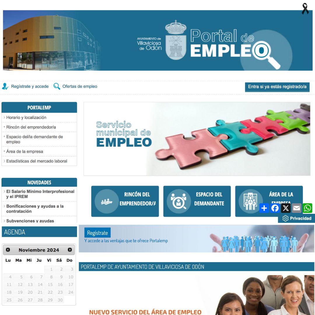 Texto Alternativo: El Ayuntamiento de Villaviciosa de Odón lanza el Portal de Empleo Municipal como plataforma innovadora para conectar empresas y demandantes