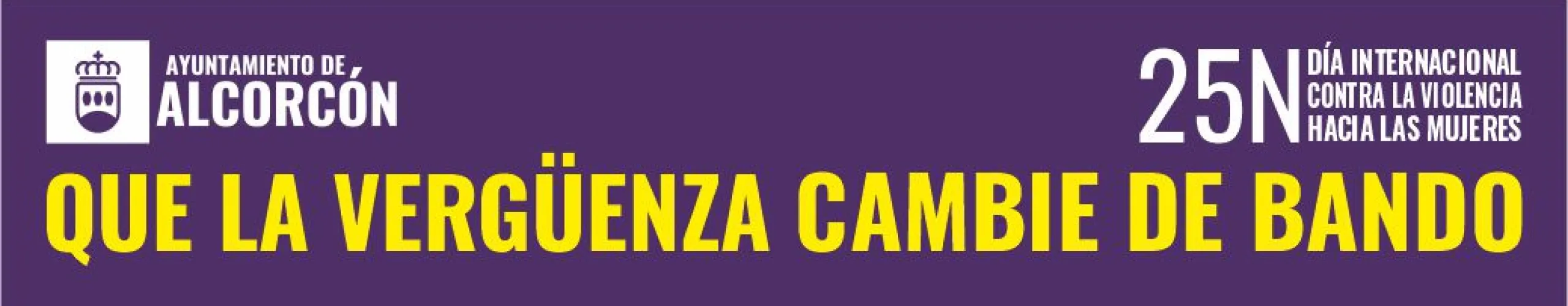 Texto Alternativo: 'Que la vergüenza cambie de bando’, lema de la programación municipal con motivo del 25 de noviembre, Día Internacional contra la Violencia de Género