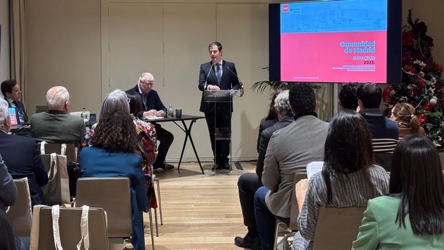 Texto Alternativo: La Comunidad de Madrid afianza el sector turístico como uno de sus principales motores económicos al generar el 8,6% del PIB regional