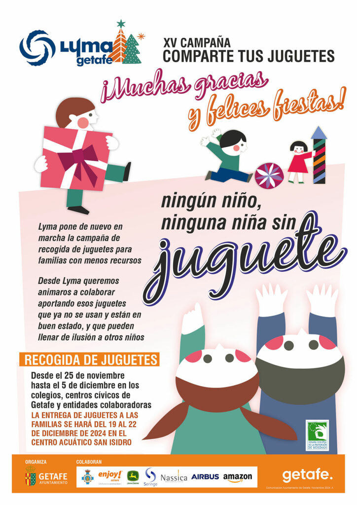 Texto Alternativo: Getafe organiza la XV campaña ‘Comparte tus juguetes’