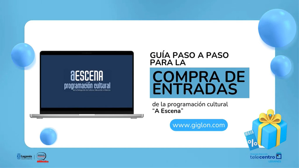 Texto Alternativo: El Ayuntamiento de Leganés edita un vídeo que explica cómo comprar las entradas de teatro de ‘A Escena’ por Internet