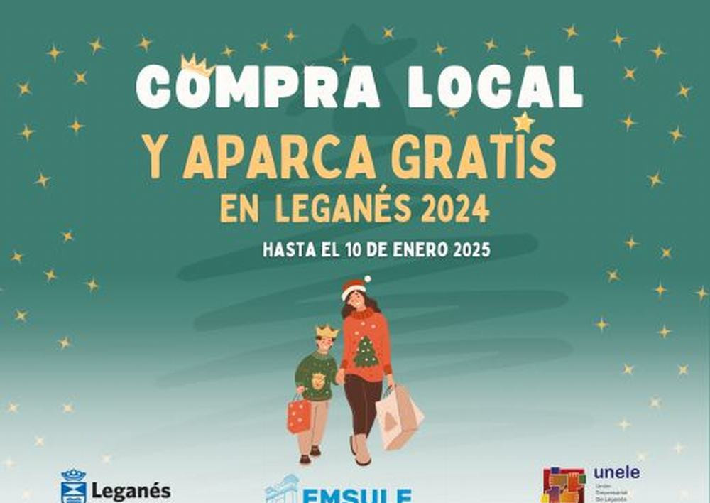 Texto Alternativo: Una Navidad más, por comprar en los comercios de Leganés se podrá aparcar gratis en los parkings de EMSULE