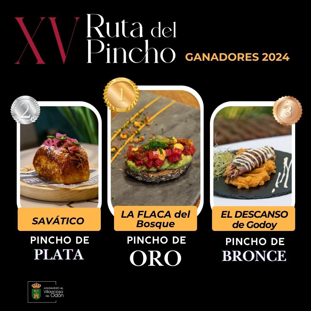 Texto Alternativo: El restaurante La Flaca del Bosque gana la XV edición de la Ruta del Pincho de Villaviciosa de Odón