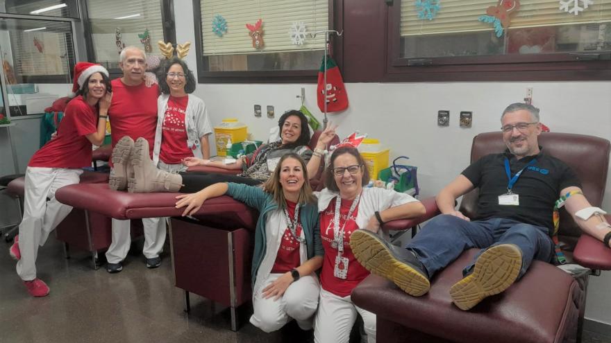 Texto Alternativo: El Hospital público de Getafe logra 181 donaciones de sangre en su último 'maratón'