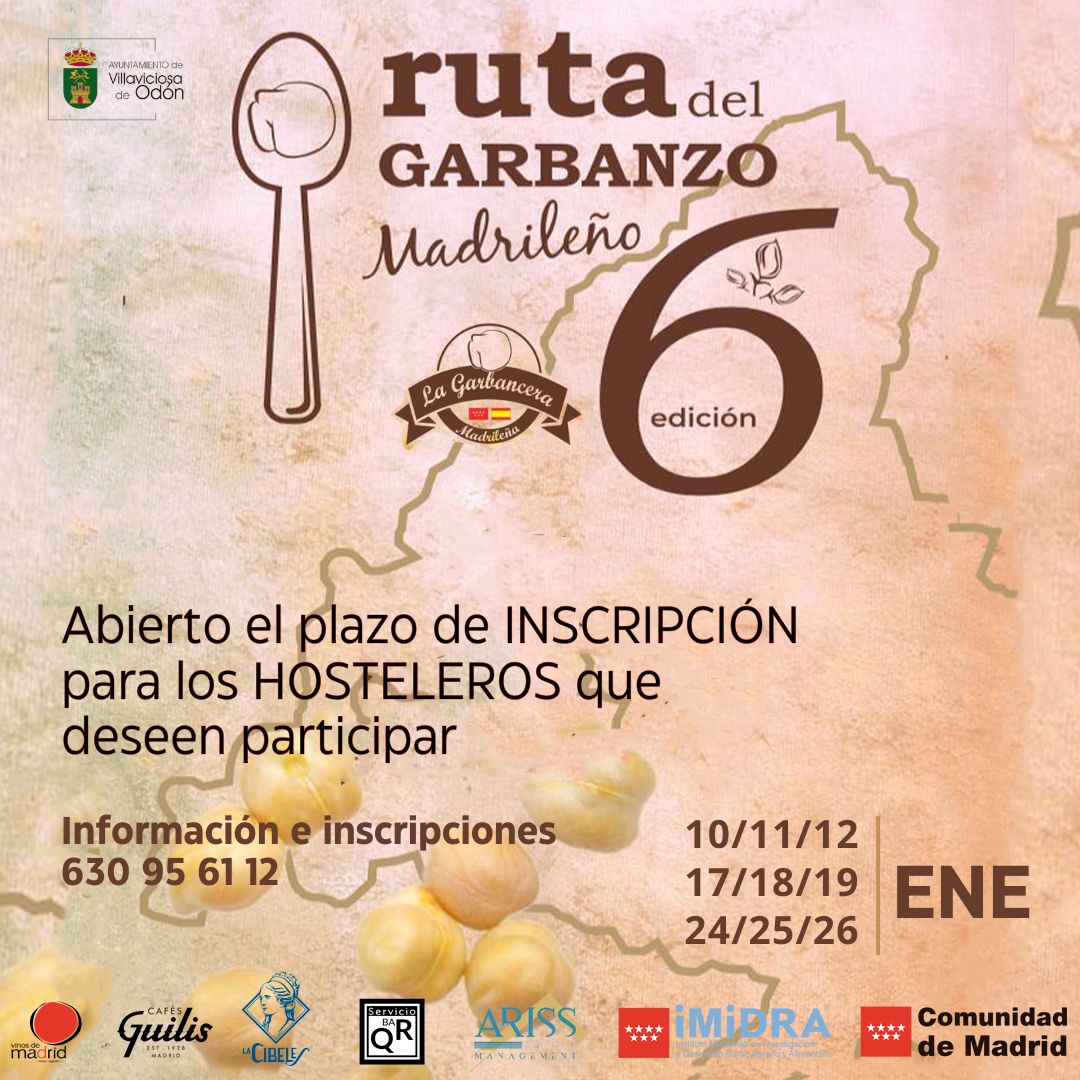 Texto Alternativo: Villaviciosa de Odón se suma un año más a la Ruta del Garbanzo Madrileño que cumple su sexta edición