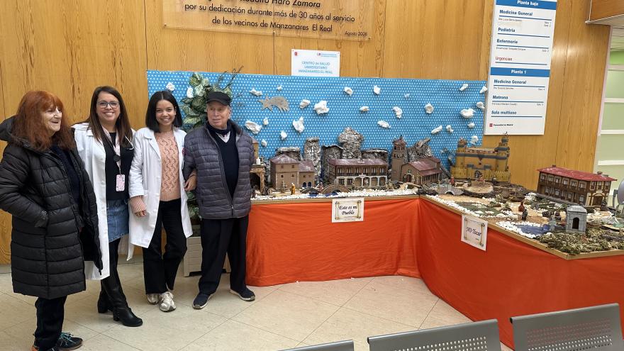 Texto Alternativo: La obra de dos pacientes del Centro de Salud Manzanares El Real logra el premio del VII Concurso de Belenes en su categoría