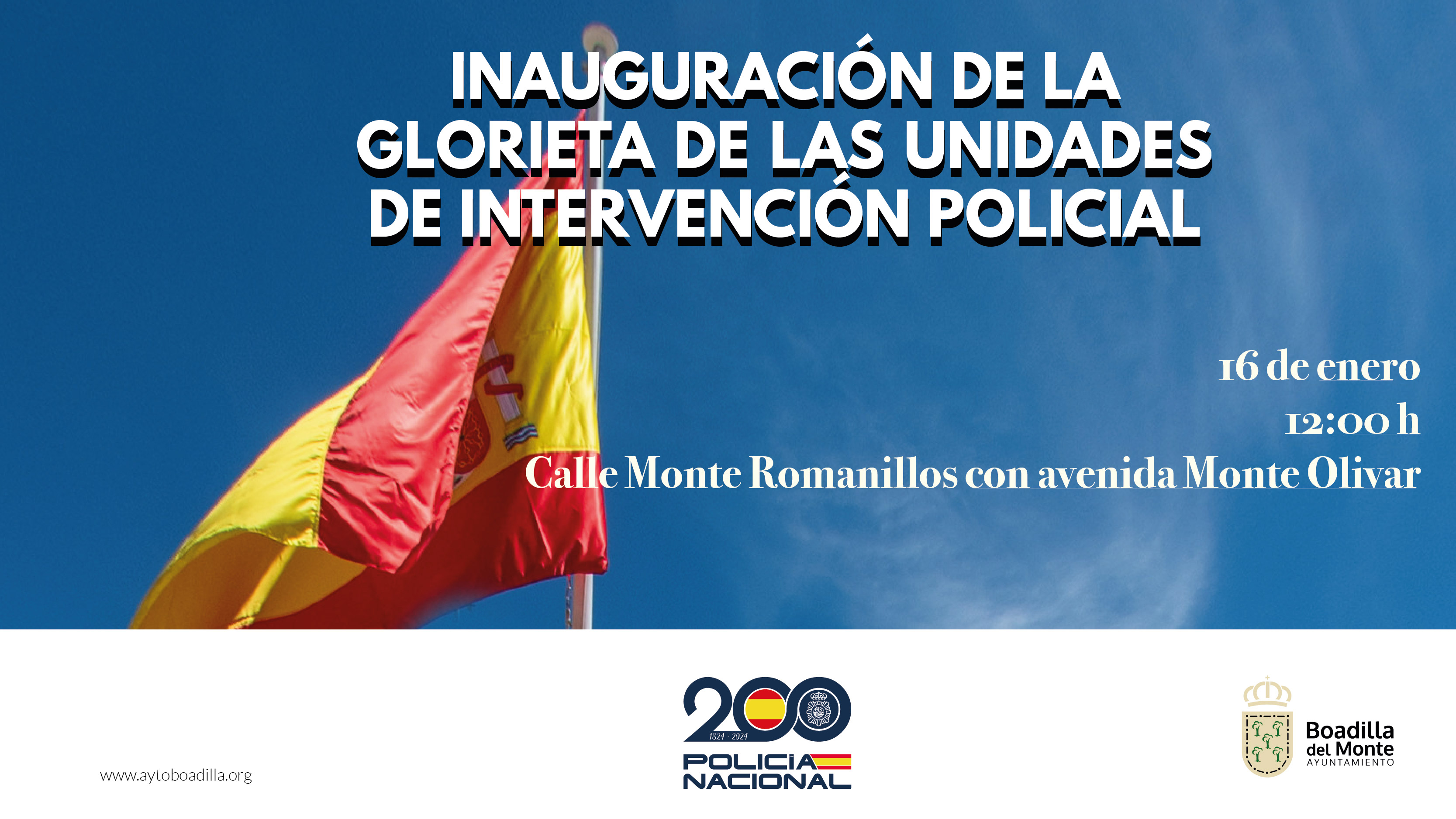 Texto Alternativo: El Alcalde y el Director General de la Policía inaugurarán el próximo jueves la glorieta Unidades de Intervención Policial