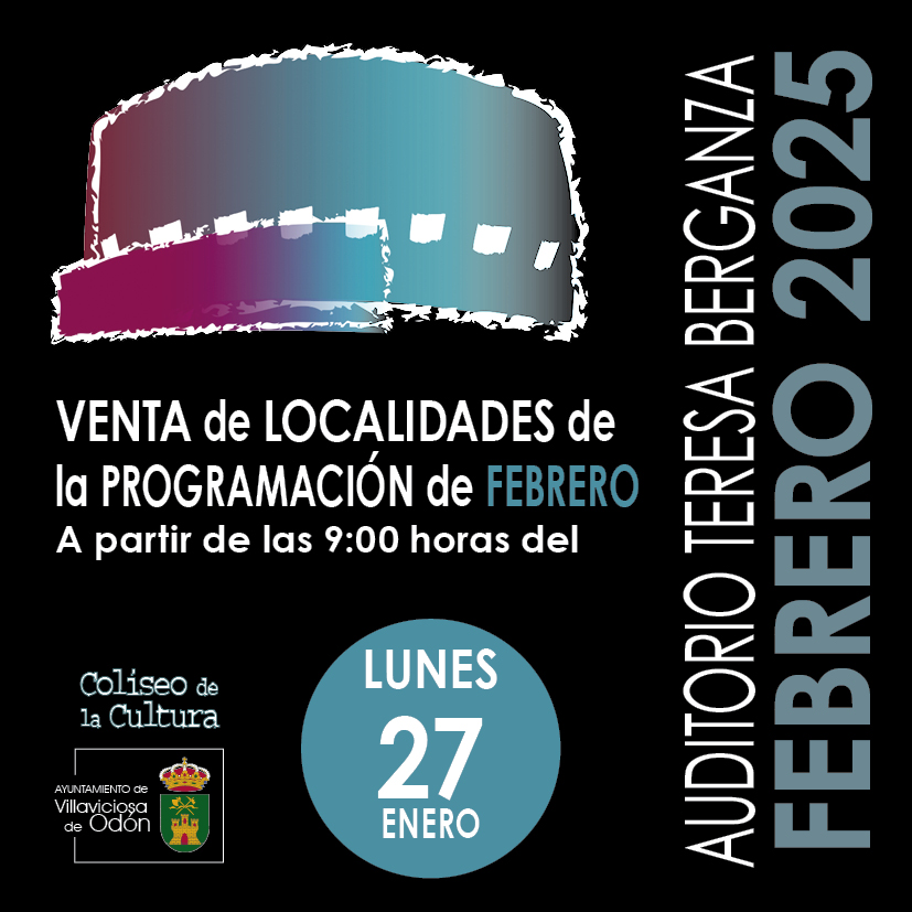 Texto Alternativo: Desde este lunes se ponen a la venta las entradas para presenciar los espectáculos culturales del mes de febrero