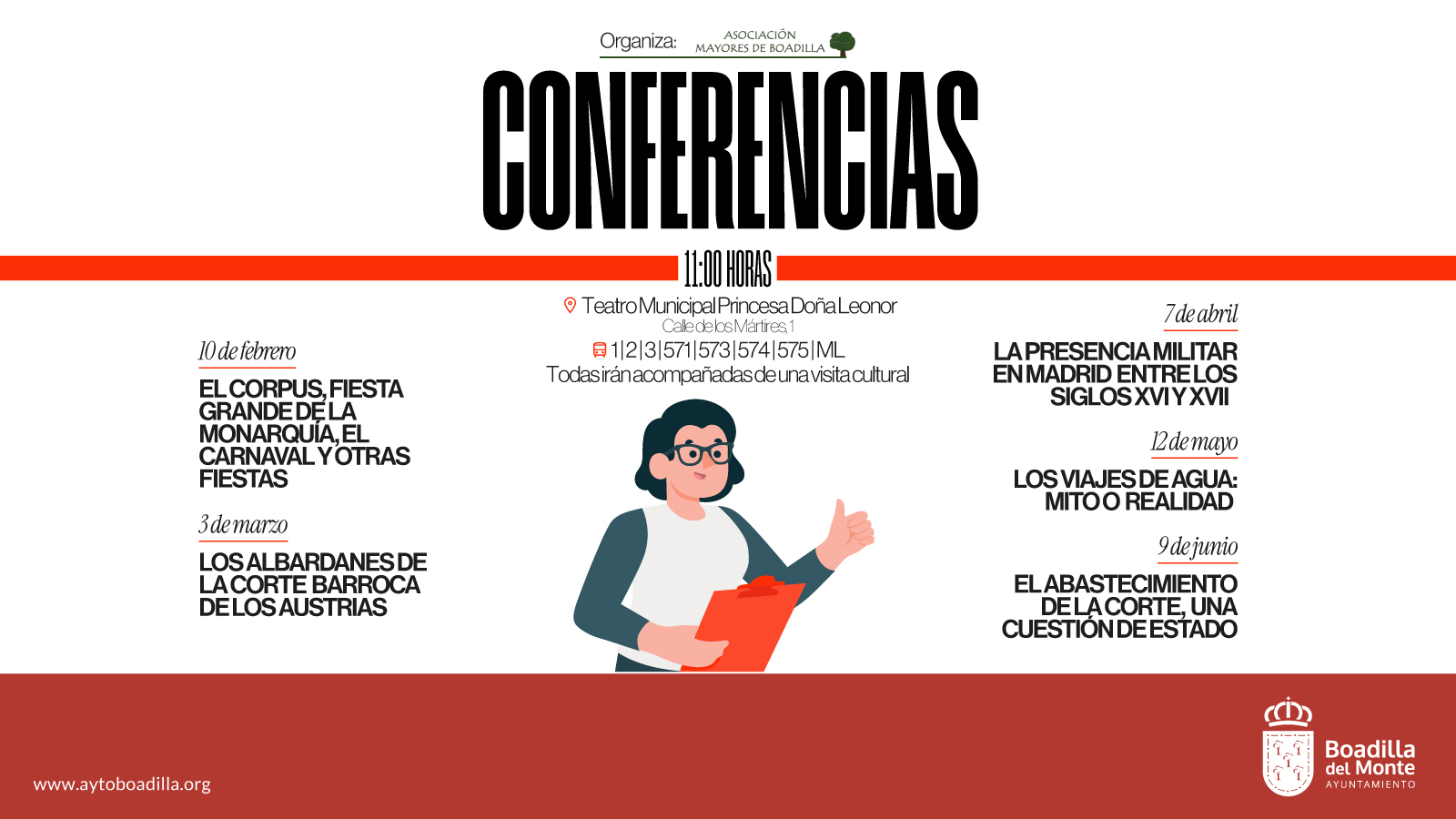 Texto Alternativo: La Asociación de Mayores organiza un ciclo de conferencias gratuitas sobre historia
