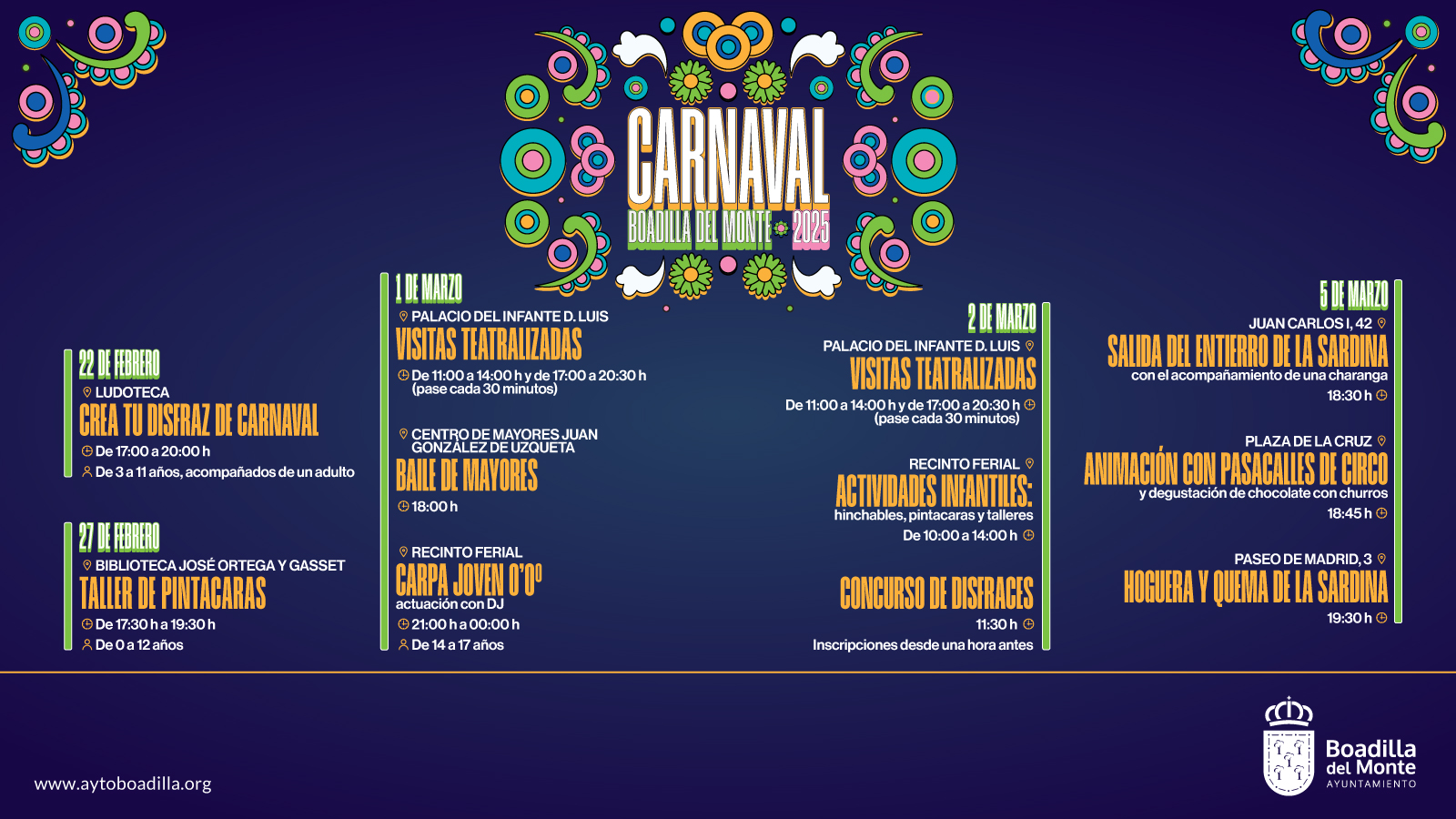 Texto Alternativo: Boadilla celebrará el Carnaval con actividades para todo tipo de público