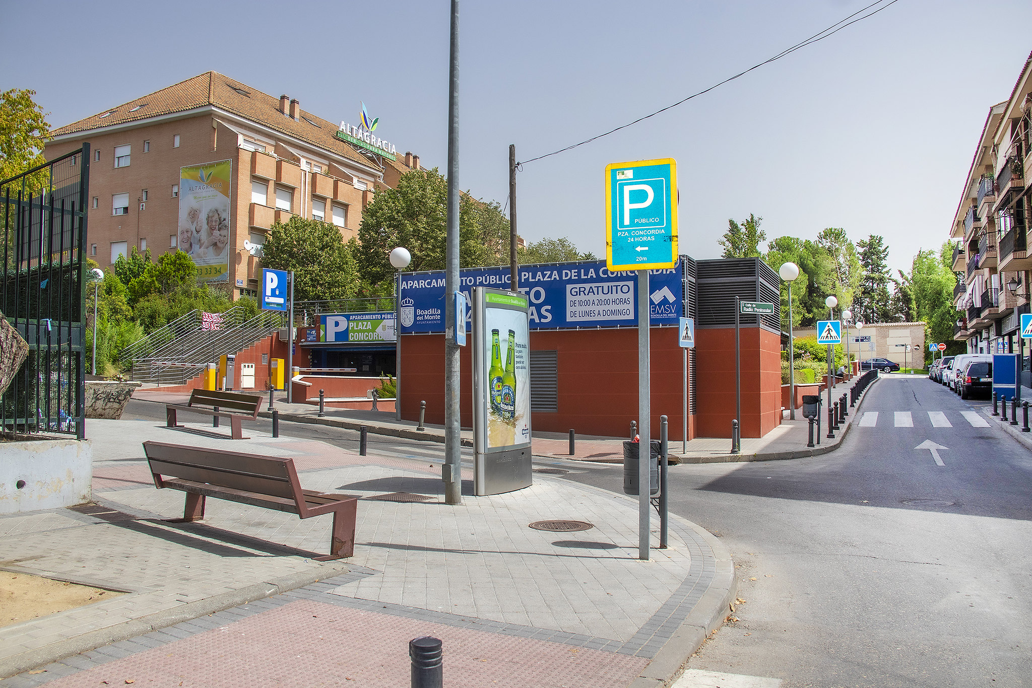 Texto Alternativo: Crecen casi un 31 % los ingresos del aparcamiento Plaza de la Concordia, a pesar ser gratis de 10:00 a 20:00 horas