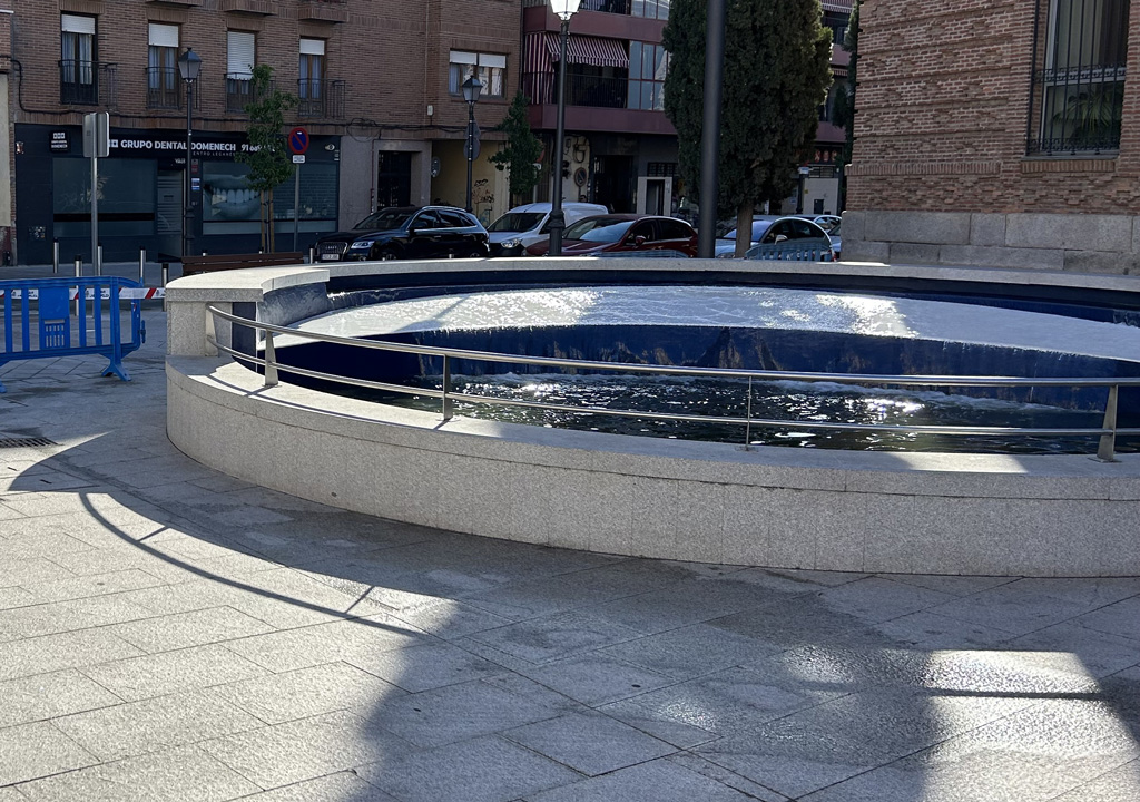 Texto Alternativo: El Ayuntamiento da por finalizadas las obras del proyecto de peatonalización de la zona centro de Leganés financiadas por los Fondos Next Generation EU