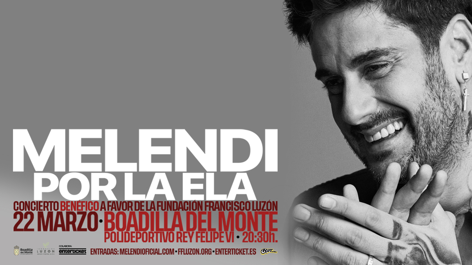 Texto Alternativo: Melendi se suma a la lucha contra la ELA con un concierto benéfico en el Pabellón Rey Felipe VI
