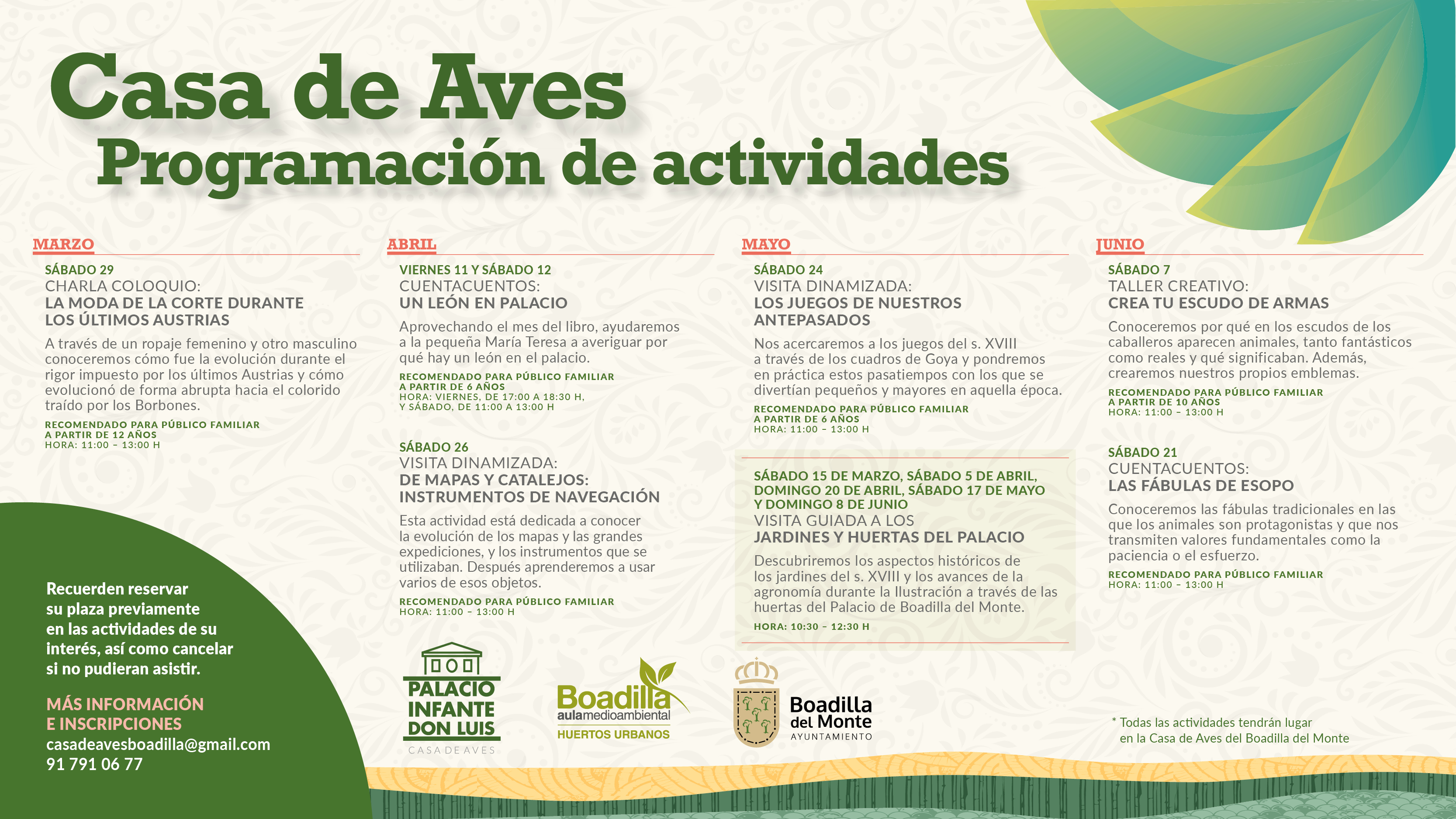 Texto Alternativo: Visitas, charlas, talleres y cuentacuentos, en la Casa de Aves
