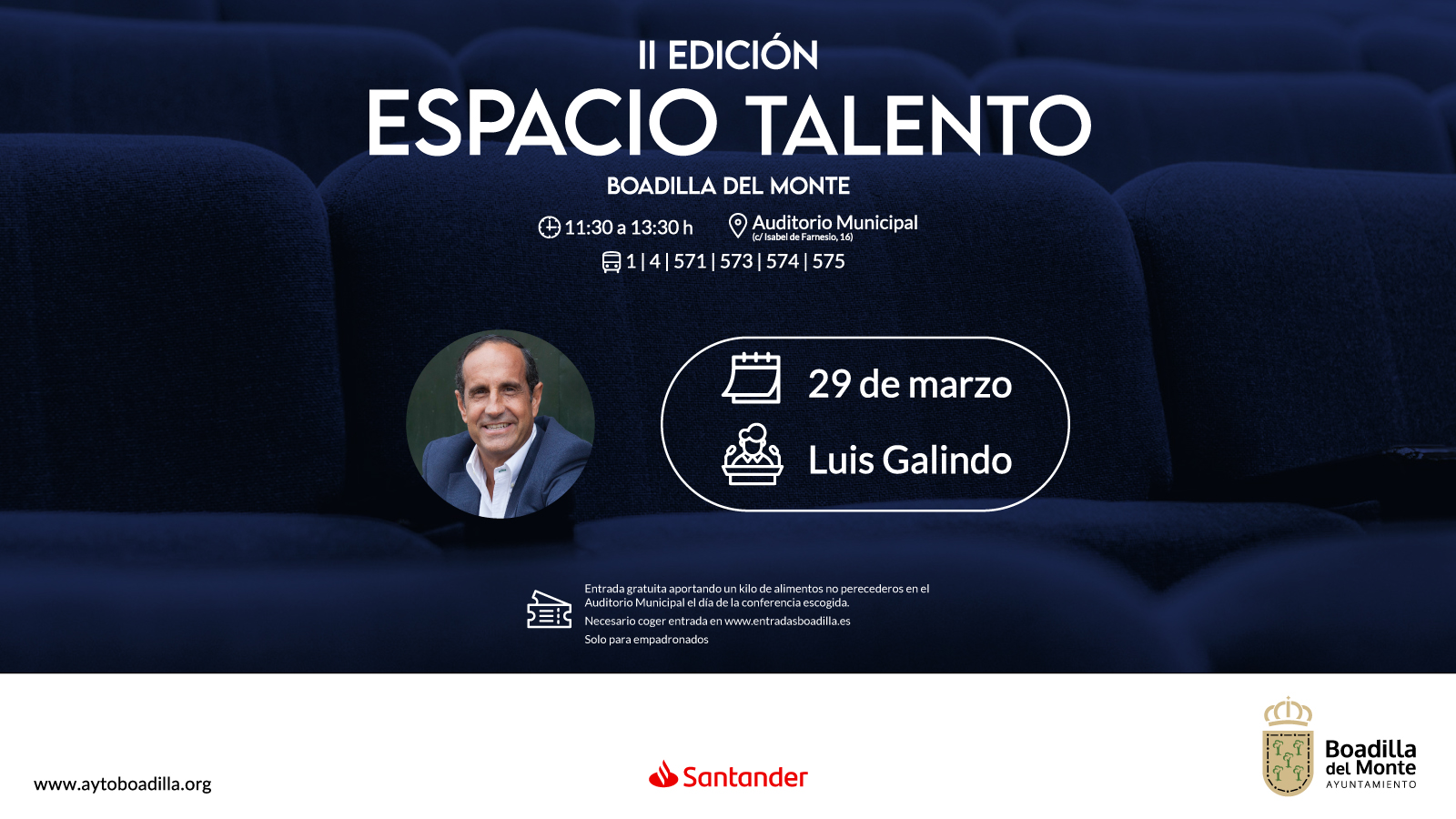 Texto Alternativo: Espacio Talento presentará la conferencia de Luis Galindo el próximo 29 de marzo