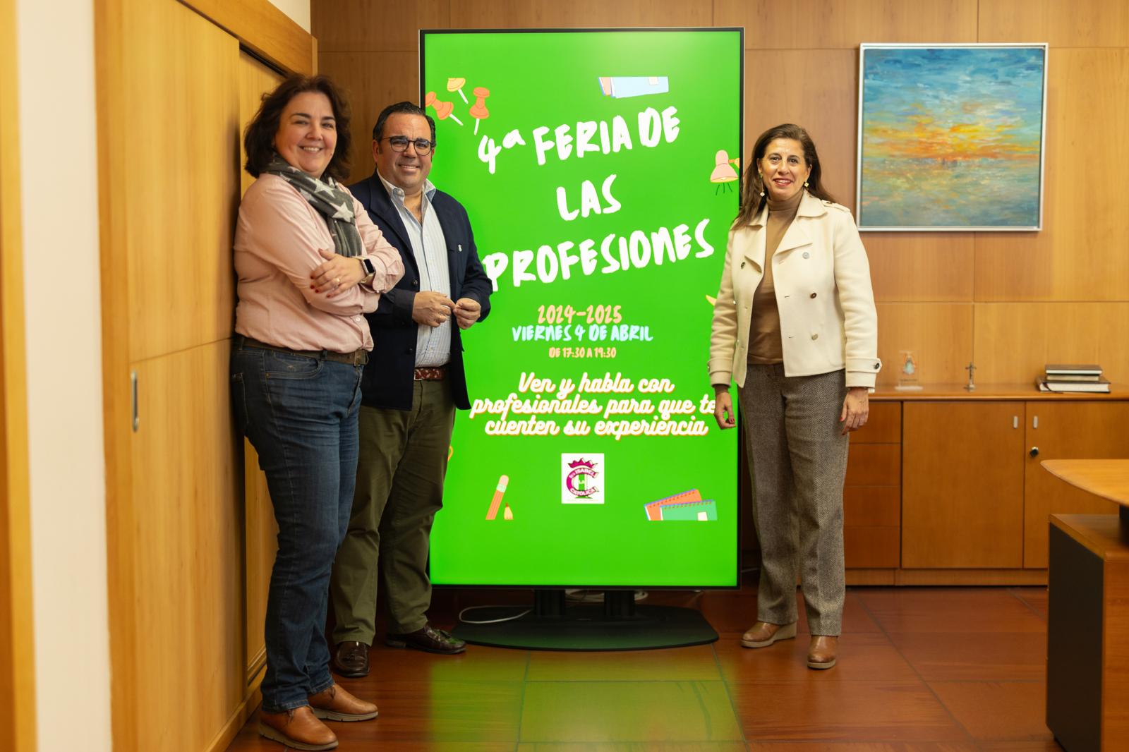 Texto Alternativo: El Ayuntamiento colabora con la Feria de las Profesiones que organiza el IES Isabel La Católica