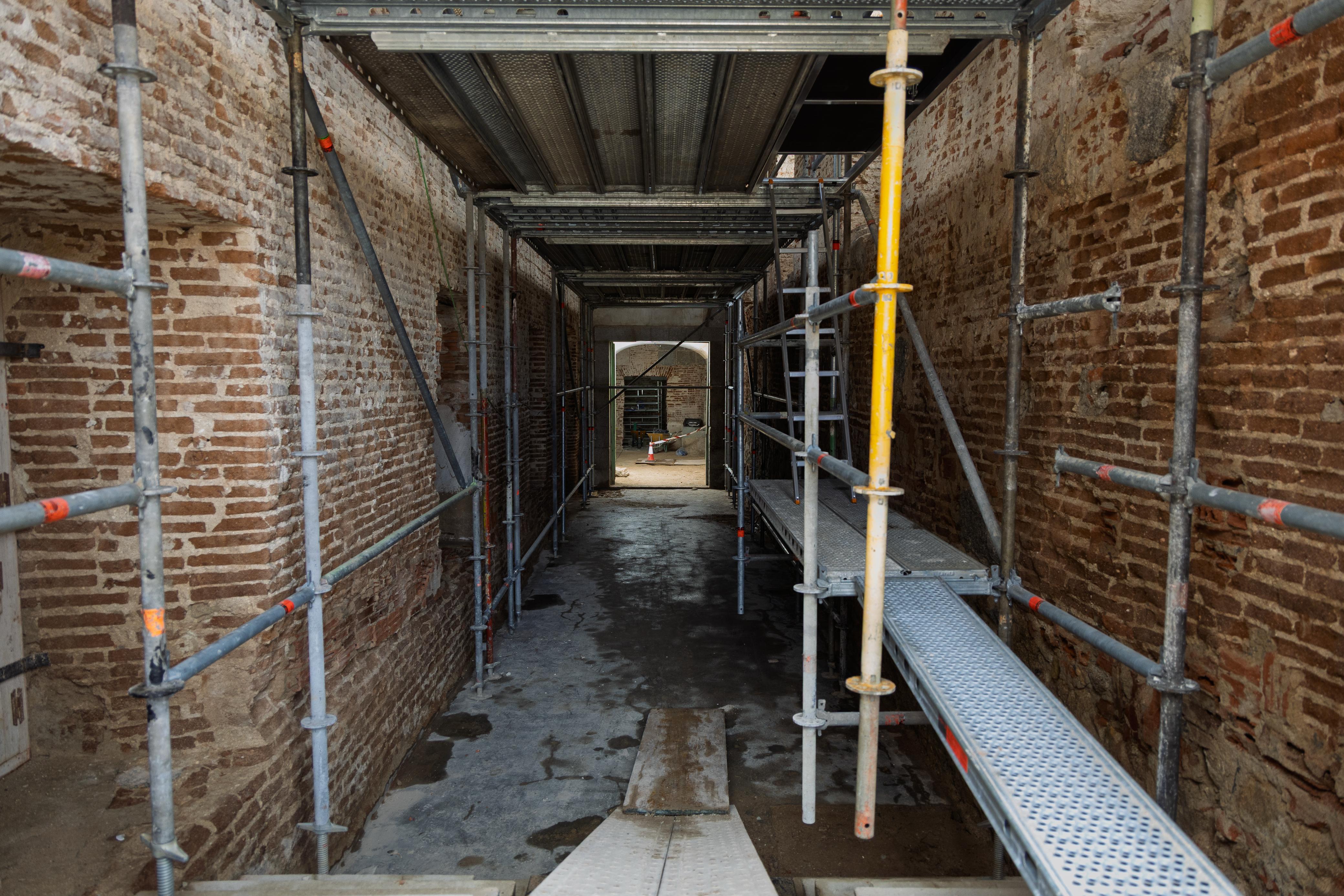 Texto Alternativo: Comienzan las obras de reforma del ala este y salas anejas a la cocina del Palacio del Infante D. Luis