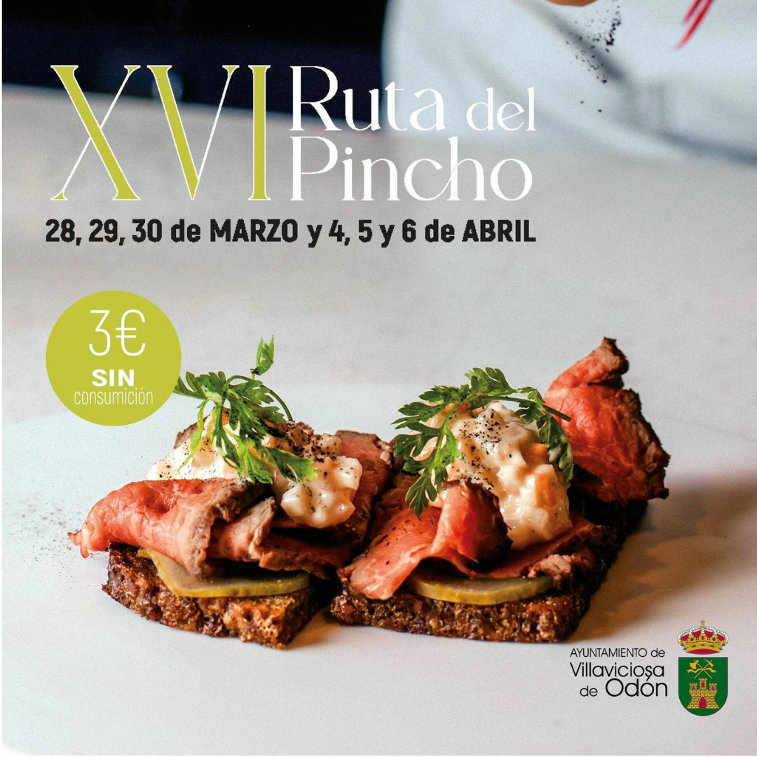 Texto Alternativo: Villaviciosa de Odón celebra la XVI edición de la Ruta del Pincho, una de las pioneras de la región