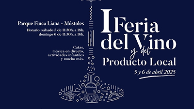 Texto Alternativo: Un total de 12 bodegas de la Comunidad de Madrid y 7 comercios de Móstoles estarán en la I Feria del Vino y del Producto Local