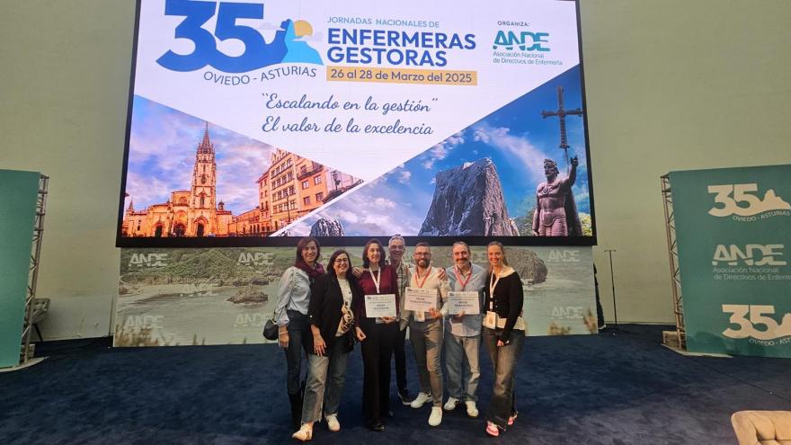 Texto Alternativo: Profesionales del Hospital público Fundación Alcorcón, galardonados en las Jornadas de la Asociación Nacional de Directivos de Enfermería