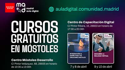 Texto Alternativo: Continúan los cursos gratuitos sobre competencias digitales en Móstoles
