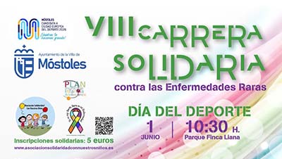 Texto Alternativo: Móstoles correrá contra las enfermedades raras