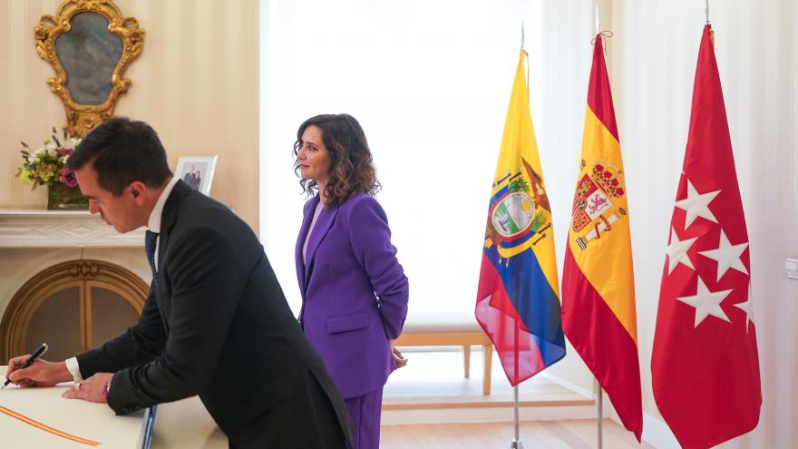 Texto Alternativo: Díaz Ayuso será investida mañana Doctor Honoris Causa por la Universidad de las Américas de Quito