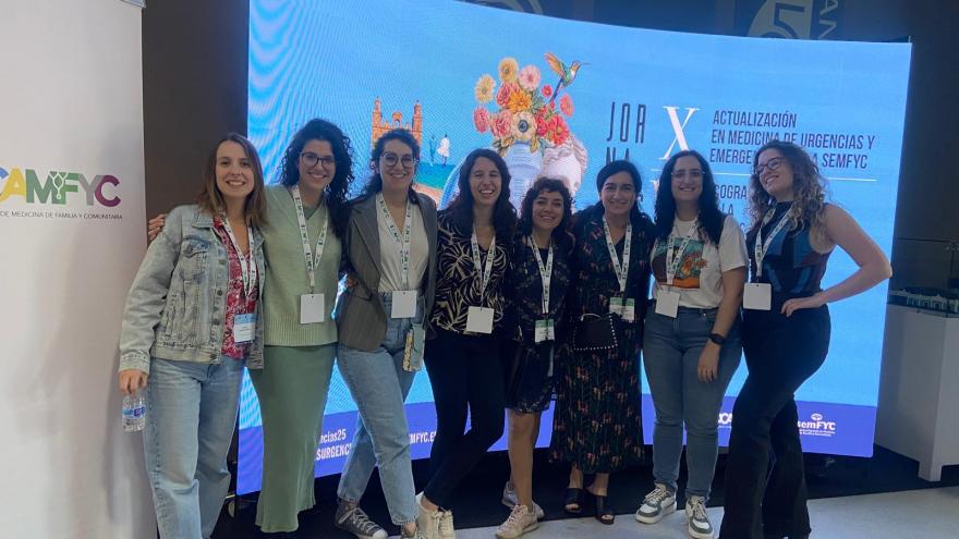 Texto Alternativo: Profesionales del Centro de Salud Las Ciudades, en Getafe, obtienen el premio a la mejor comunicación oral en las Jornadas de Ecografía de Semfyc
