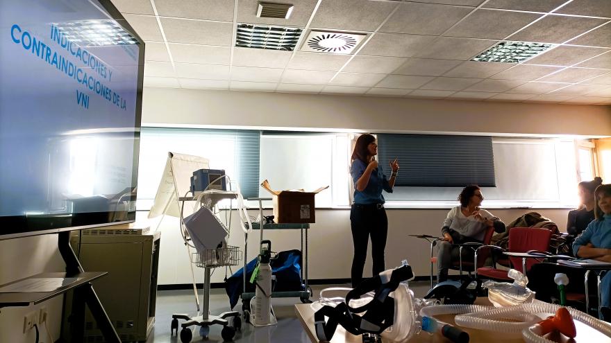 Texto Alternativo: El Servicio de Urgencias del Hospital público de Fuenlabrada forma a profesionales en ventilación no invasiva