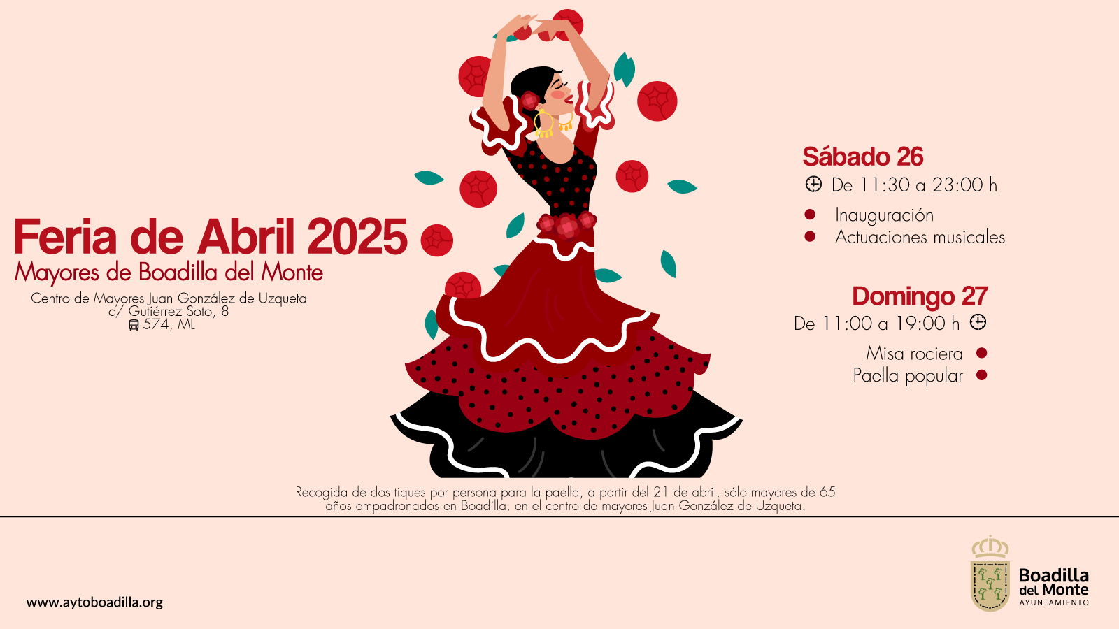 Texto Alternativo: Boadilla celebrará la Feria de Abril de los mayores el próximo fin de semana