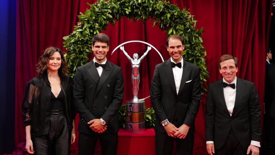 Texto Alternativo: Díaz Ayuso, en la gala de la XXVI Premios Laureus World Sports, los galardones más prestigiosos del deporte mundial