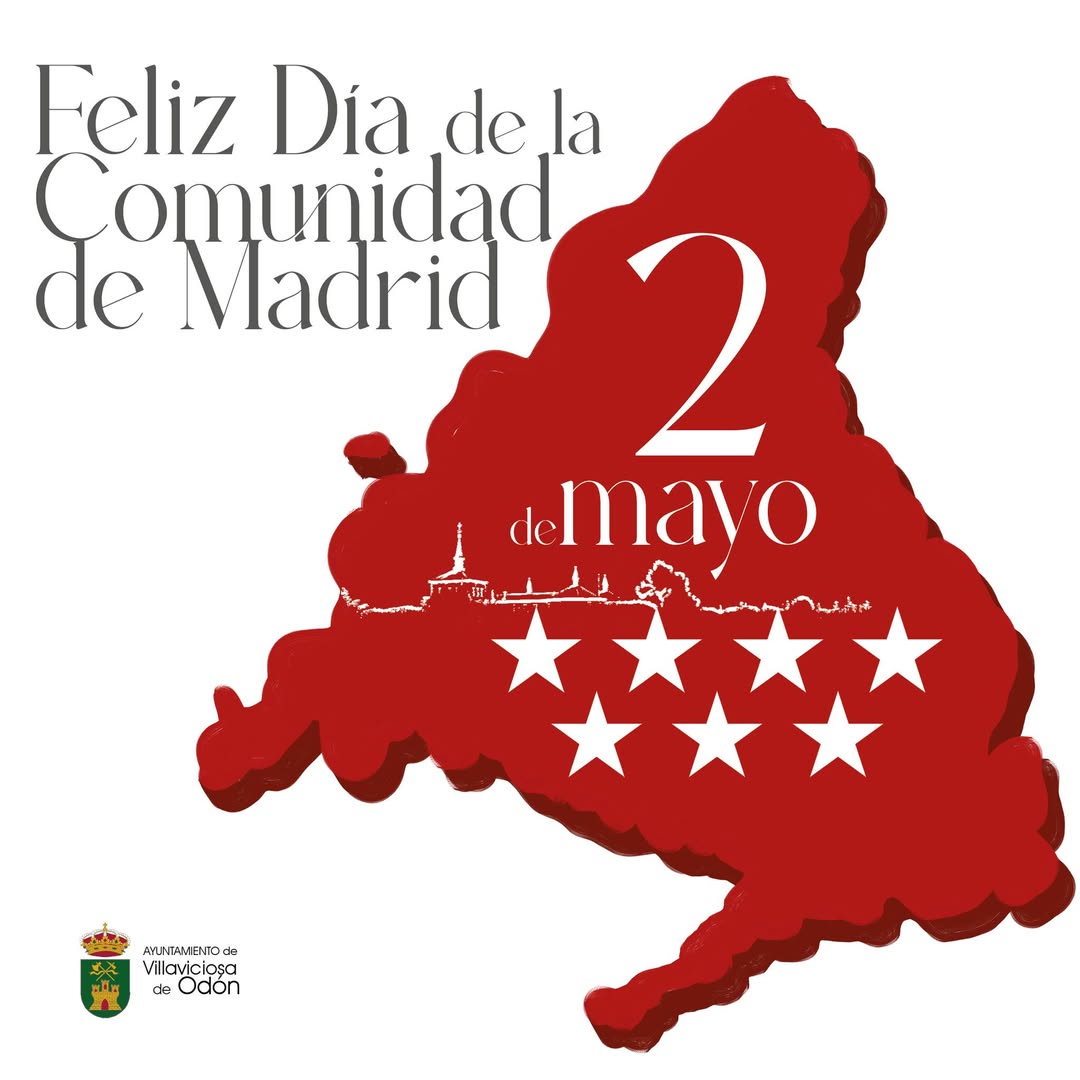 Texto Alternativo: Feliz Día de la Comunidad de Madrid